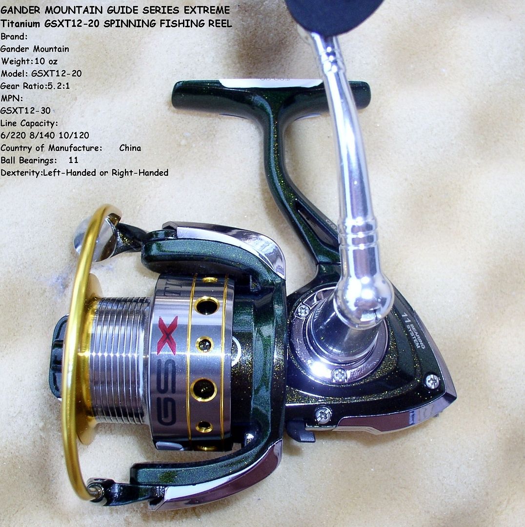 GANDER MOUNTAIN GUIDE SERIES EXTREME Titanium GSXT1220 SPINNING